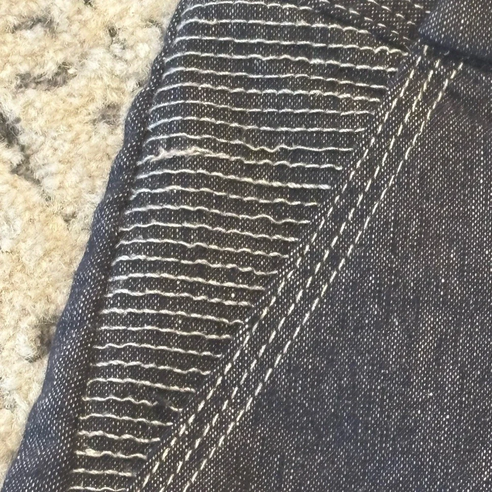 Bebe Moto-Style Denim‎ Pencil Skirt | Italian Fabric | Size 2 unique back
